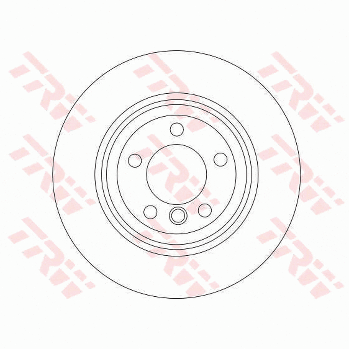 TRW Brake Rotor Pair Rear DF4391S