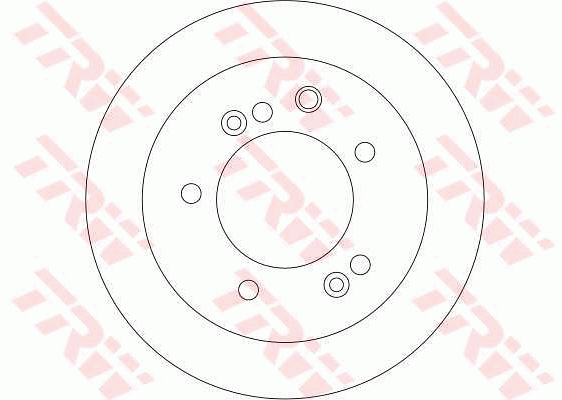TRW Brake Rotor Pair Rear DF4394S