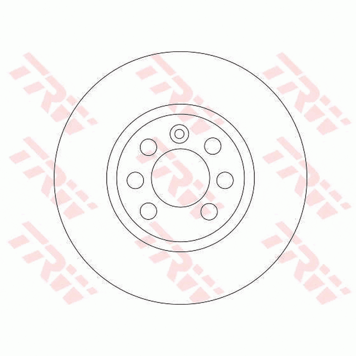 TRW Brake Rotor Pair Front DF4426S