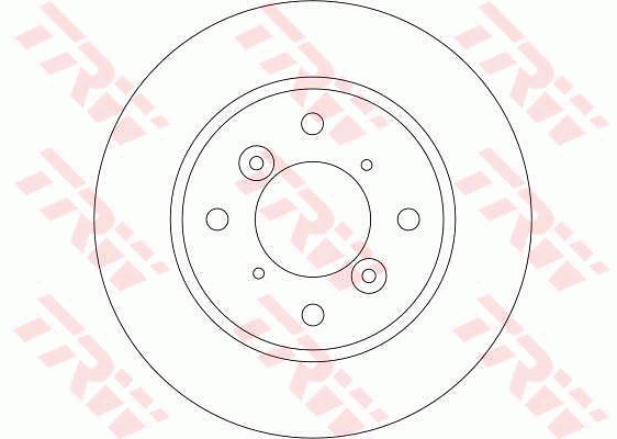 TRW Brake Rotor Pair 246mm Front DF4435S
