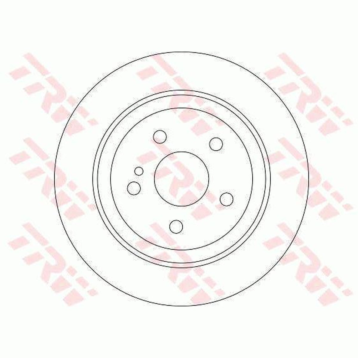 TRW Brake Rotor Rear DF4436S