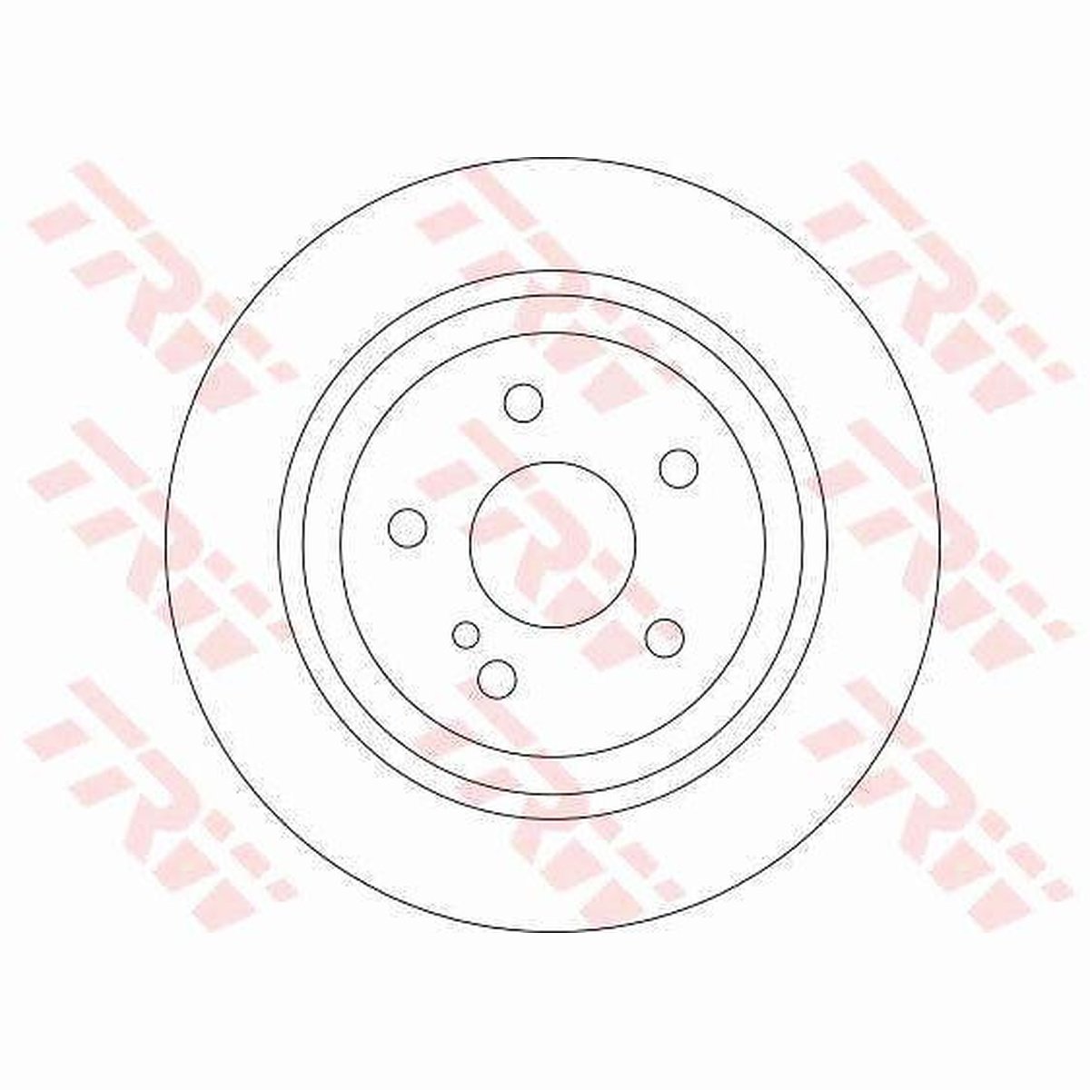 TRW Brake Rotor Rear DF4437S