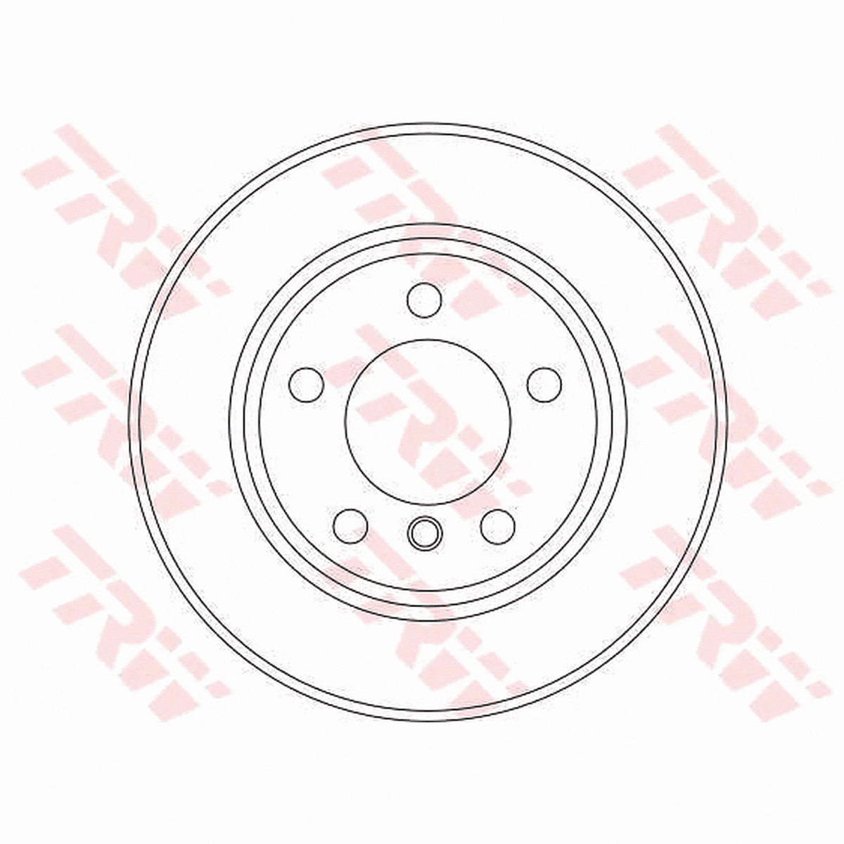 TRW Brake Rotor Pair Front DF4447S