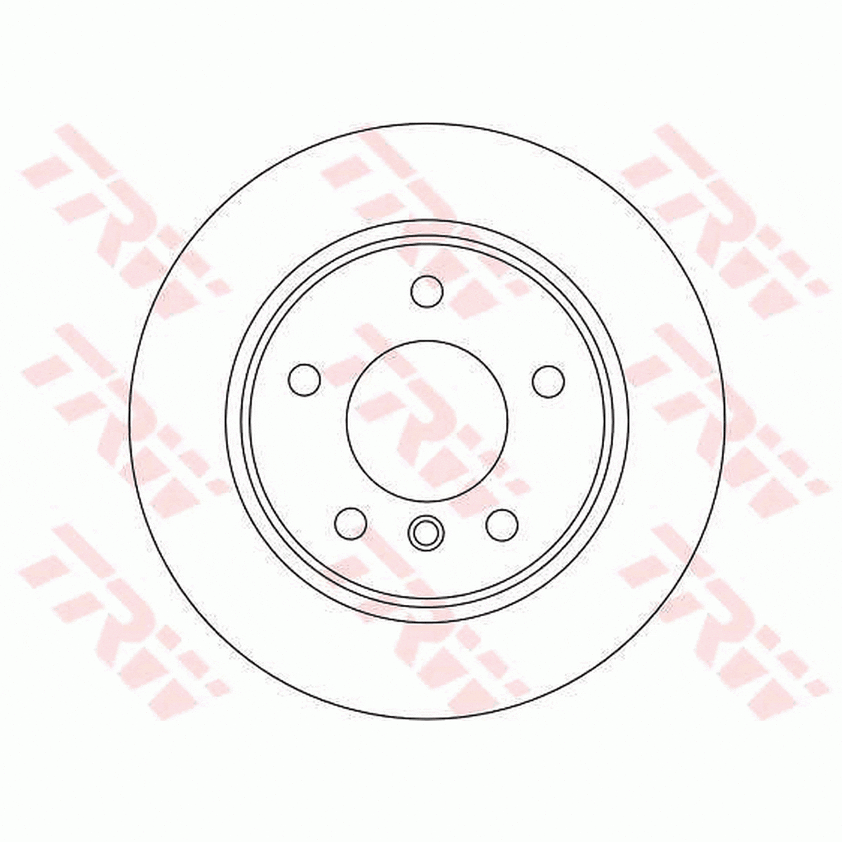 TRW Brake Rotor Pair Rear DF4448S