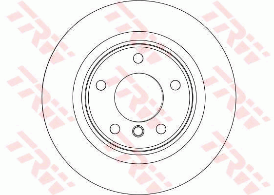 TRW Brake Rotor Pair Rear DF4451S
