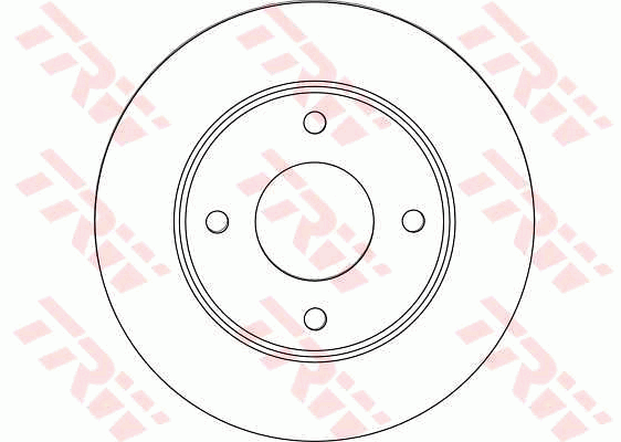 TRW Brake Rotor Pair Front DF4457S