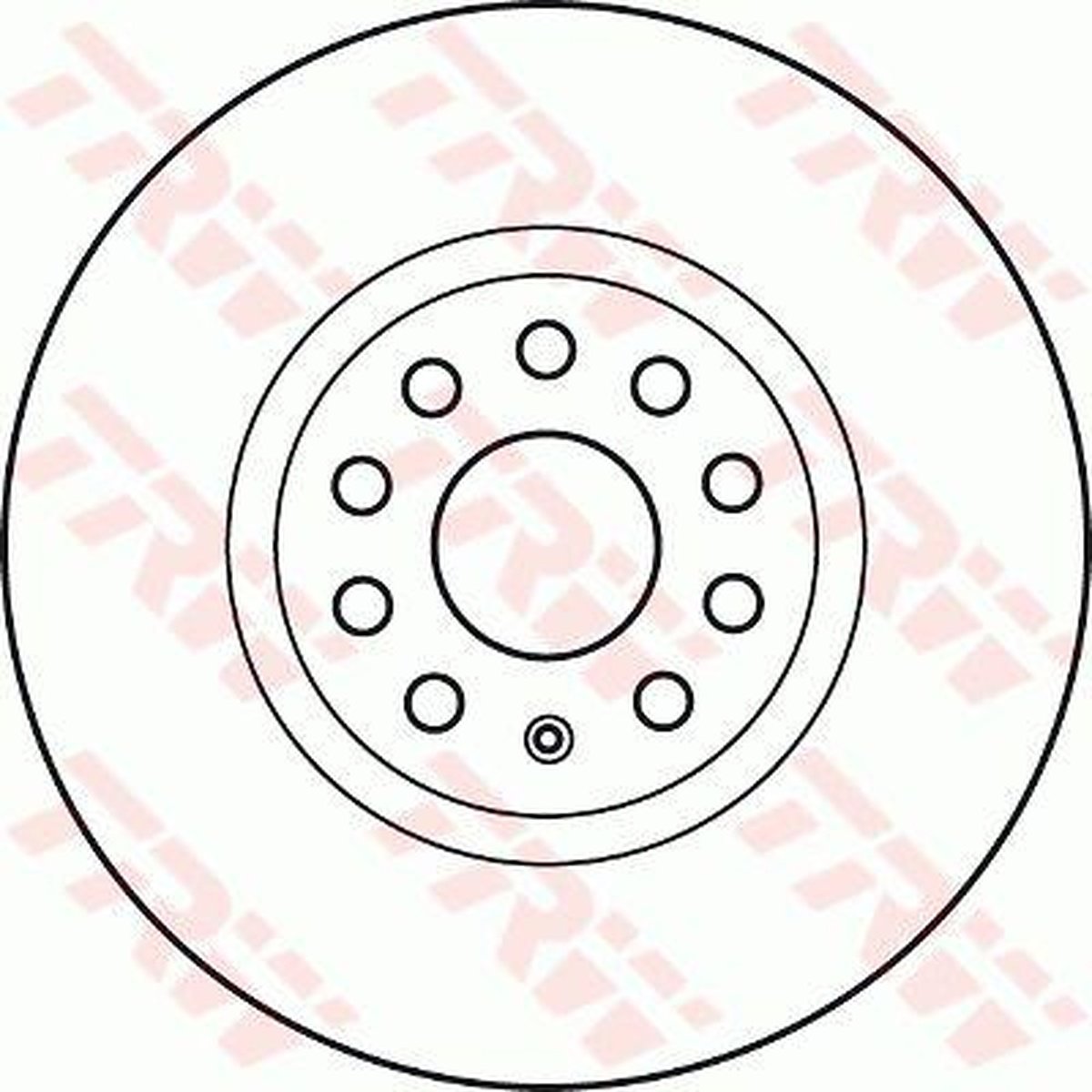 TRW Brake Rotor Front Pair DF4464S