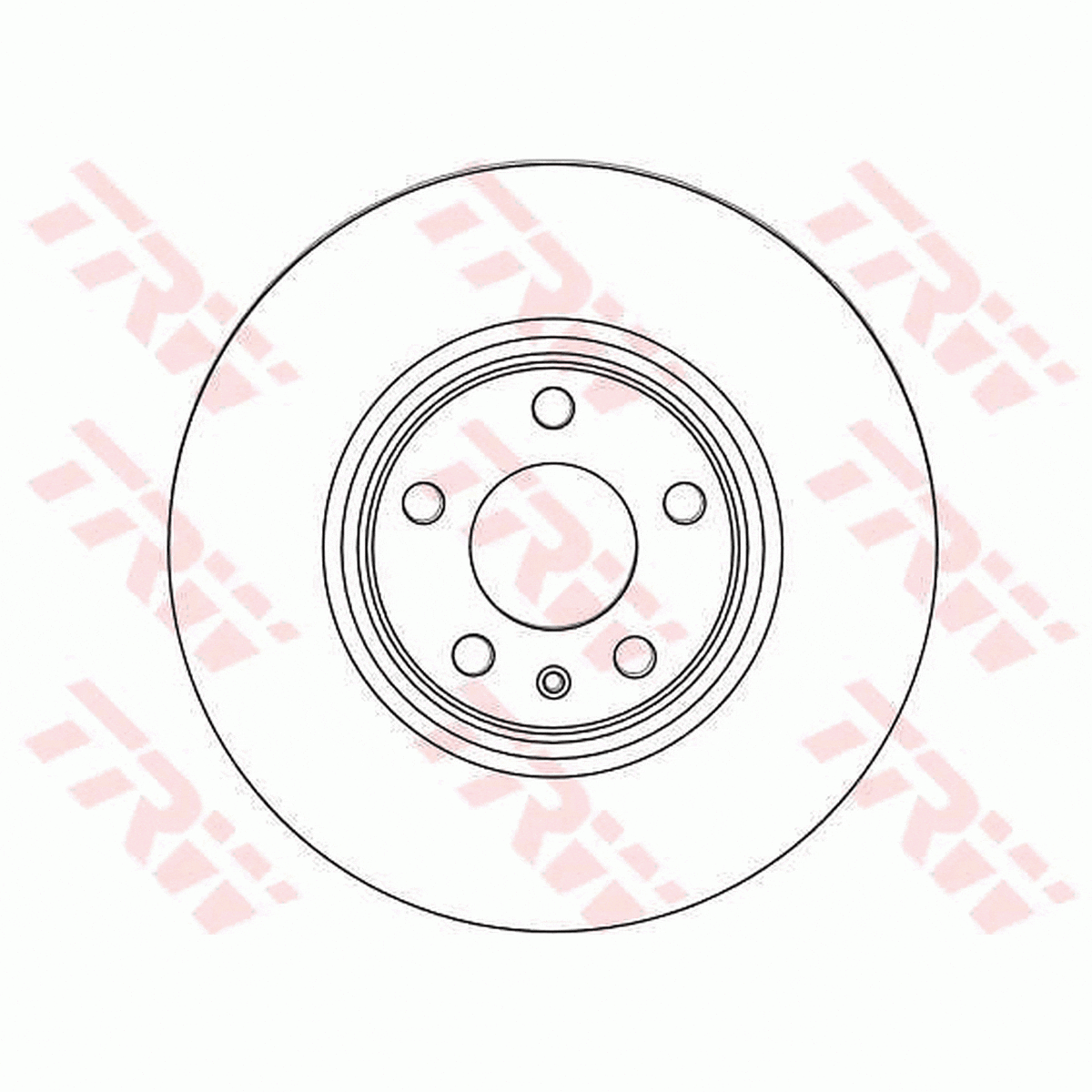 TRW Brake Rotor Pair Front DF4470S