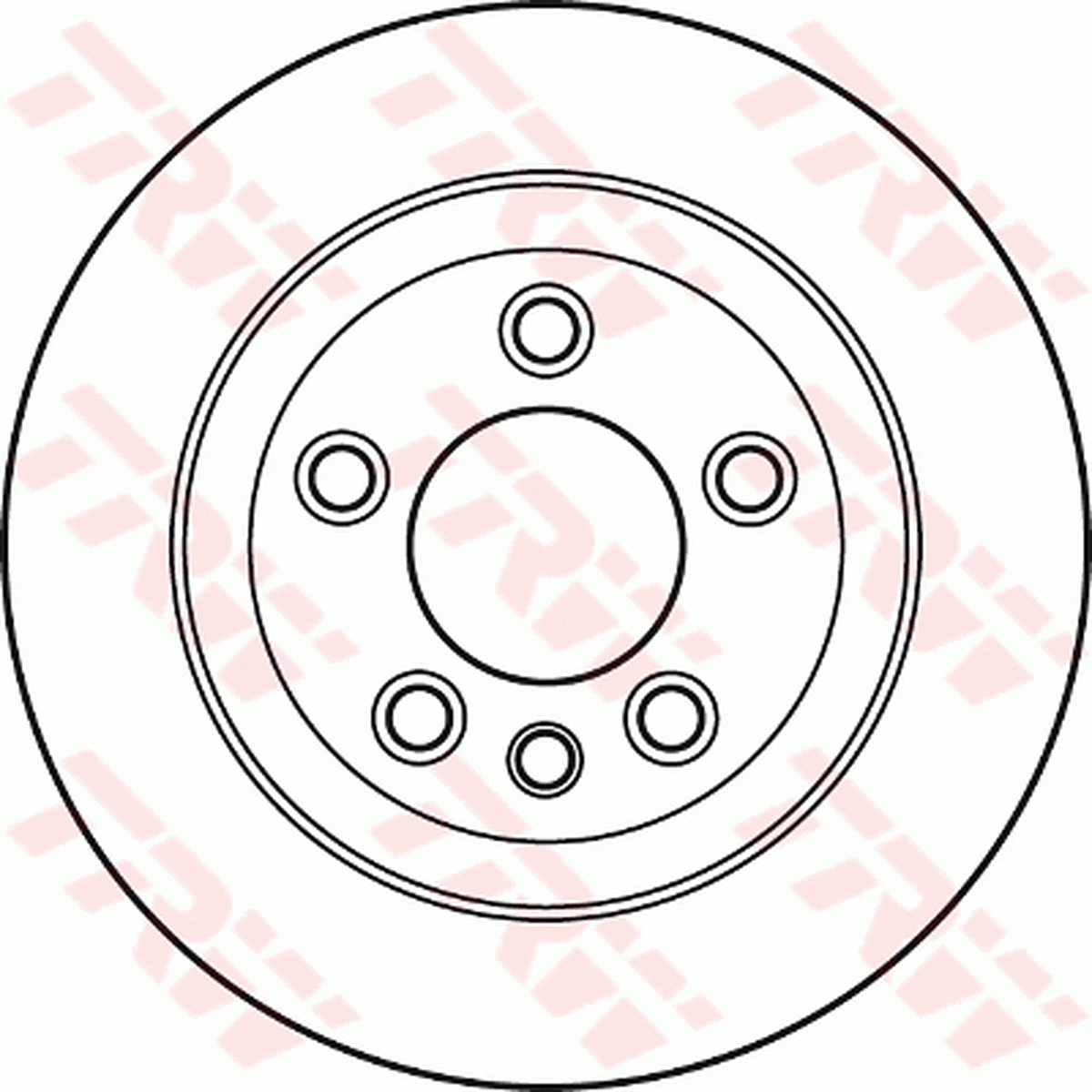 TRW Brake Rotor Pair 330mm Rear DF4487S