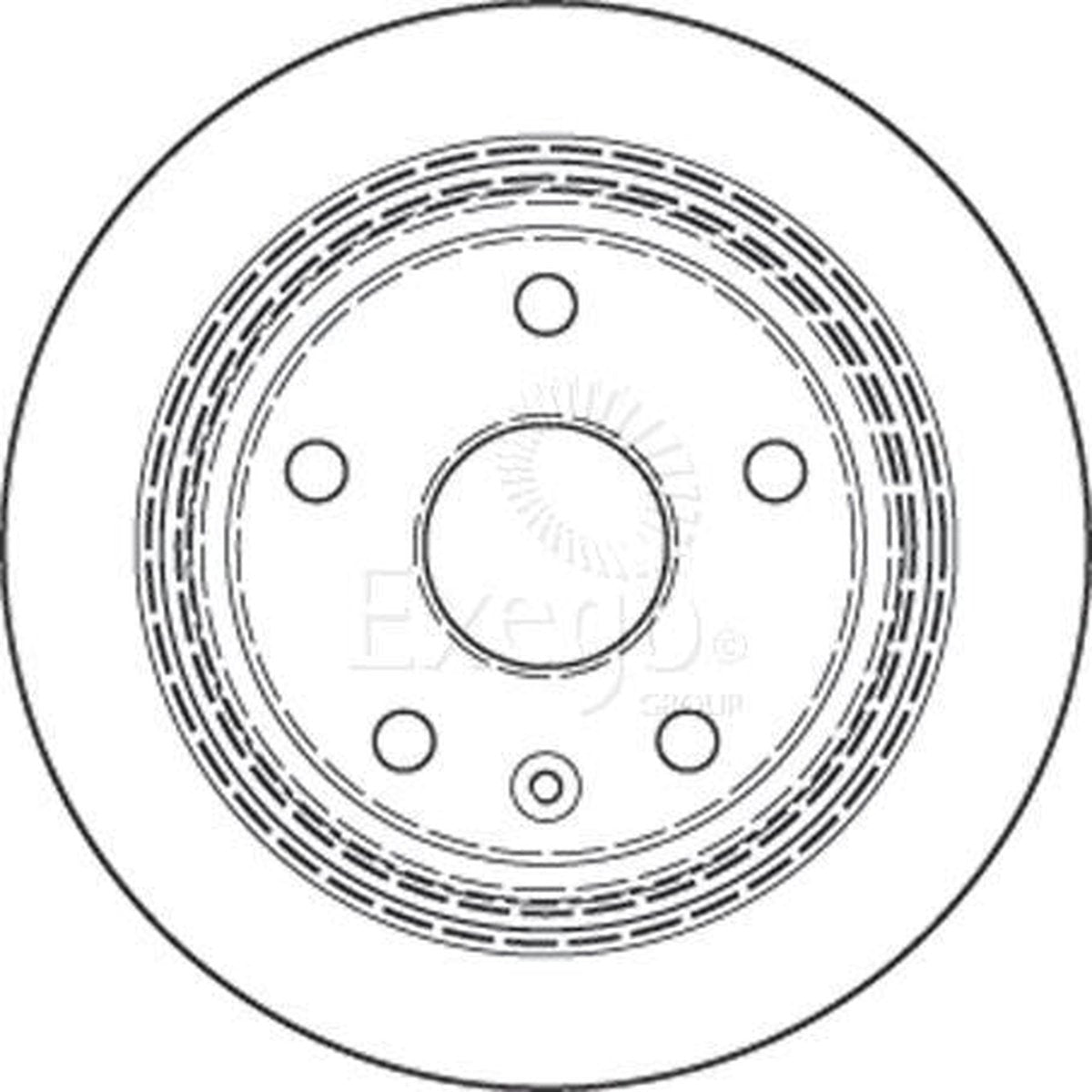 TRW Brake Rotor 258mm Rear DF4557S