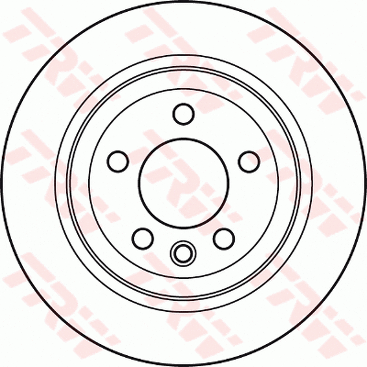 TRW Brake Rotor 314mm Rear DF4718S