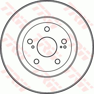 TRW Brake Rotor Front Single DF4828S