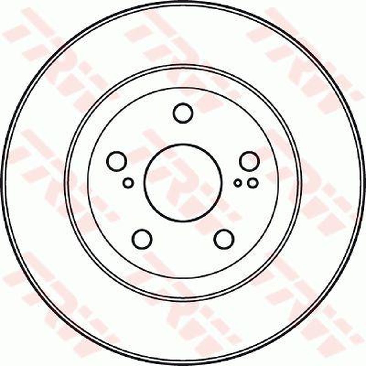 TRW Brake Rotor Front Pair DF4828S