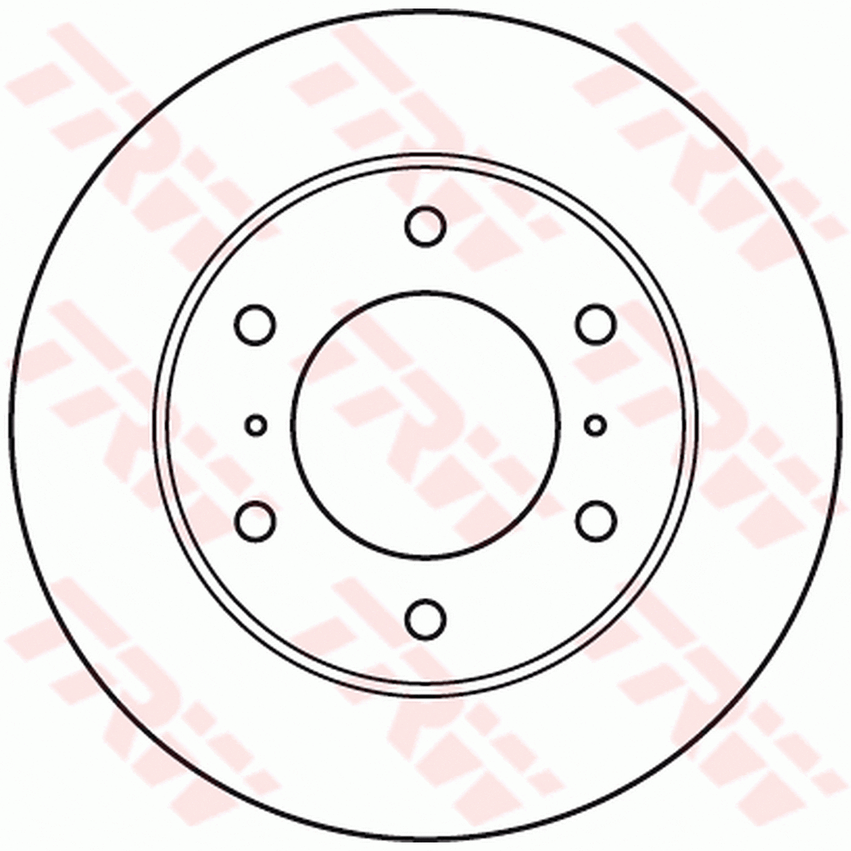 TRW Brake Rotor Front DF4870S