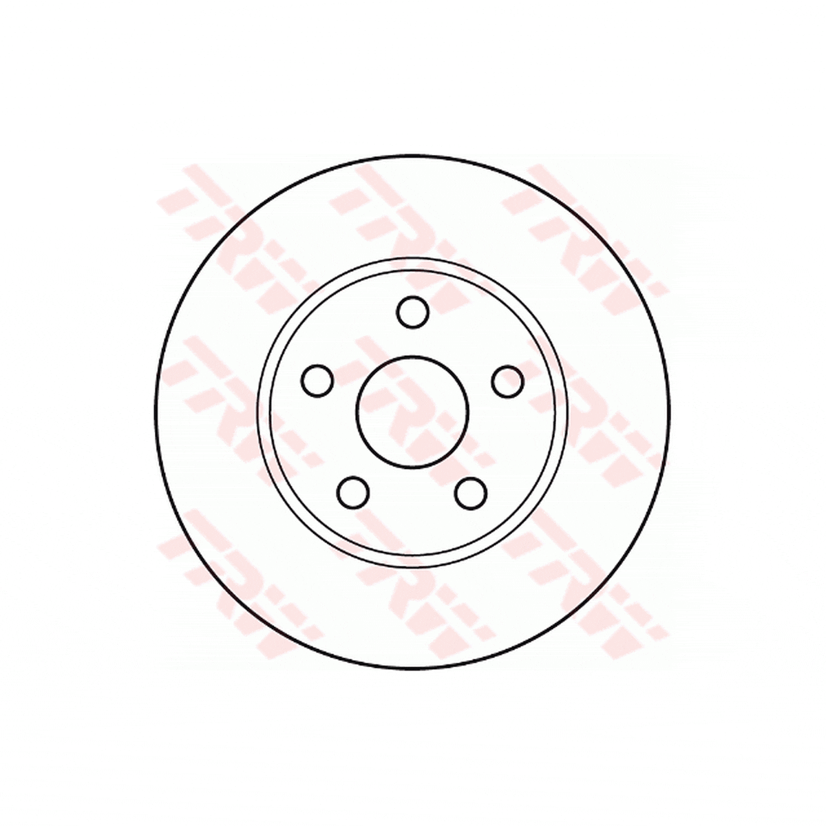 TRW Brake Rotor Single Front DF4877S