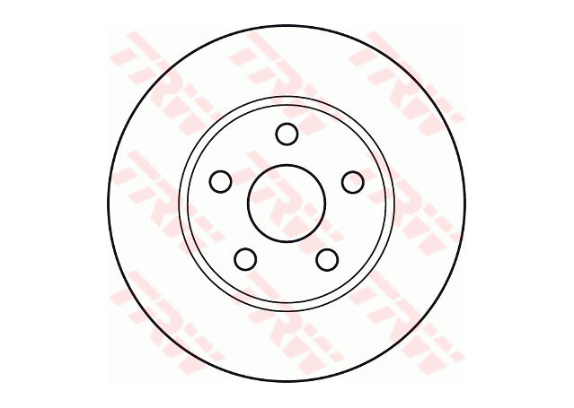 TRW Brake Rotor Pair Front DF4877S