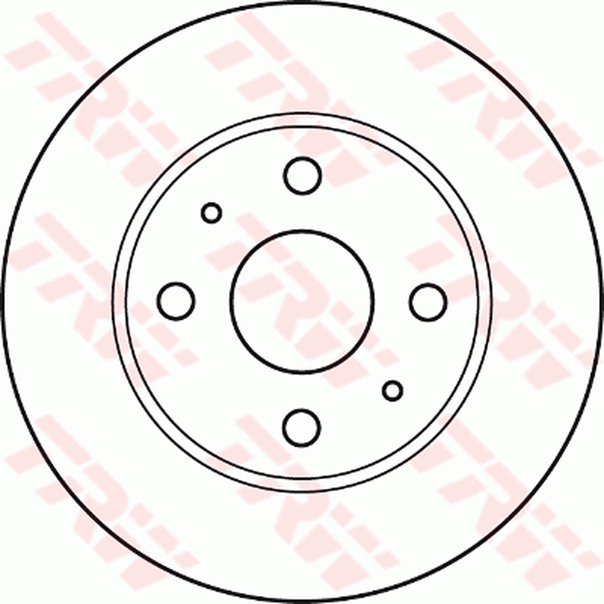 TRW Brake Rotor Single Front DF4887S