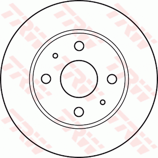 TRW Brake Rotor Single Front DF4887S