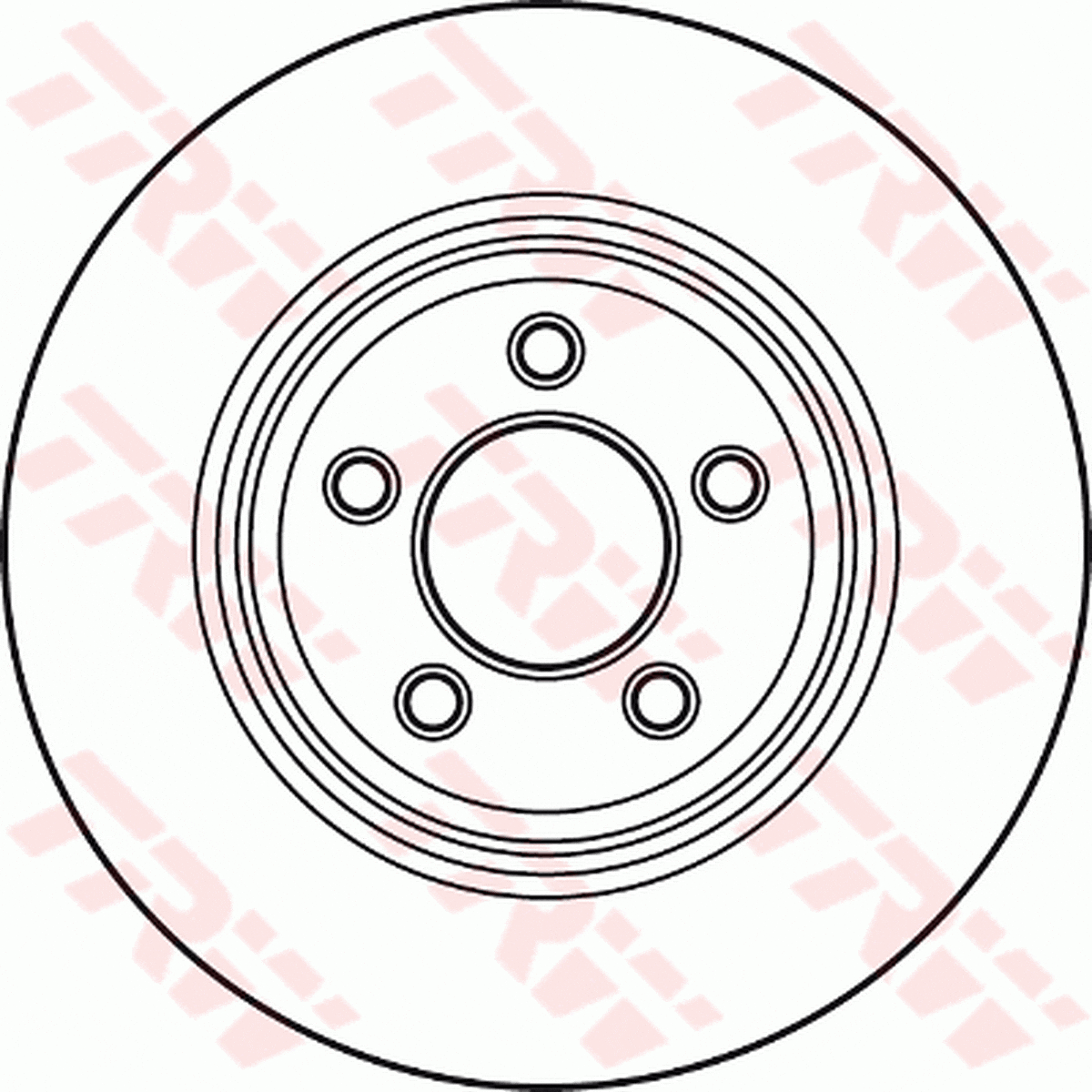 TRW Brake Rotor Rear DF4907S