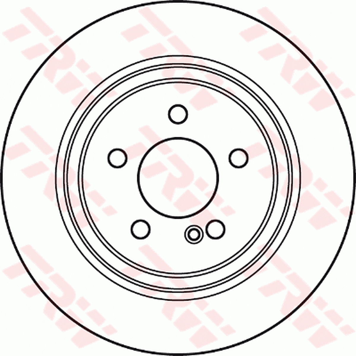 TRW Brake Rotor Single Rear DF4915S