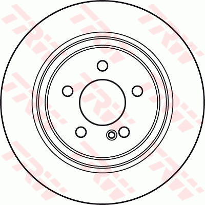 TRW Brake Rotor Pair Rear DF4915S