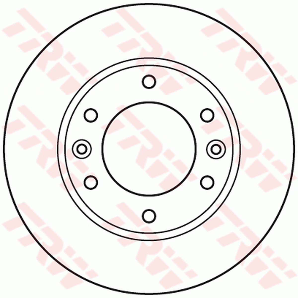 TRW Brake Rotor Front DF4924S