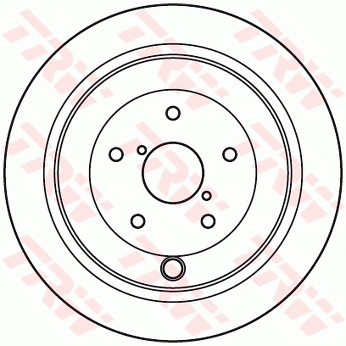 TRW Brake Rotor Single Rear DF4929S