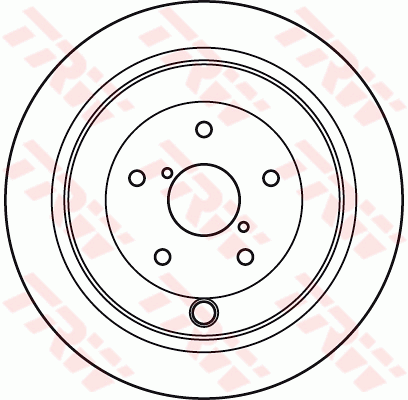 TRW Brake Rotor Pair Rear DF4929S
