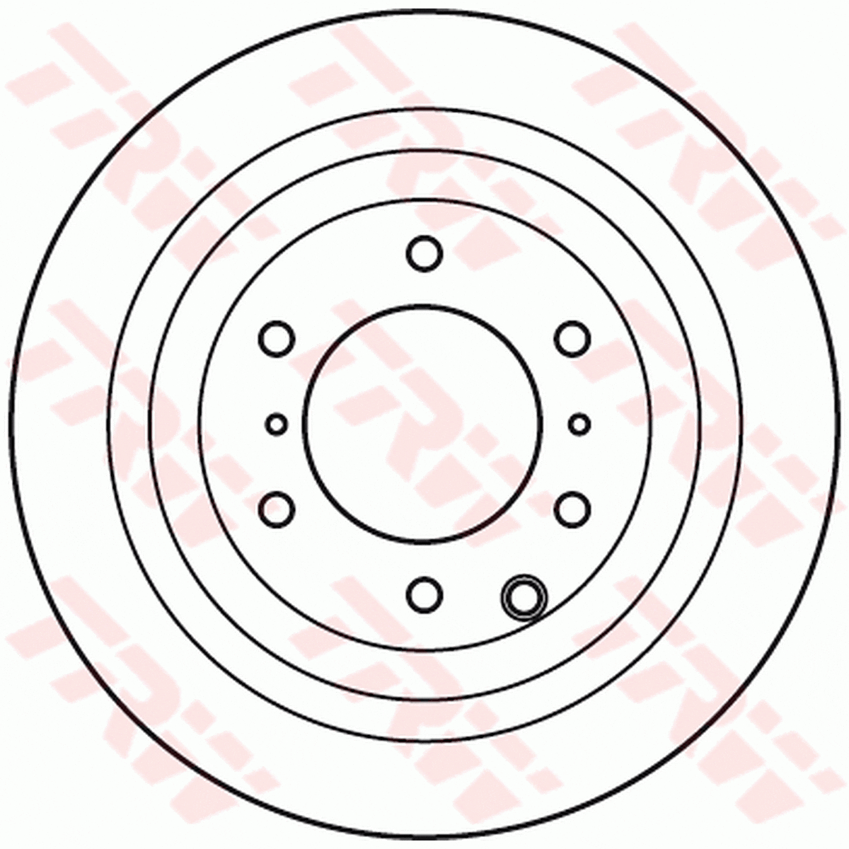 TRW Brake Rotor Rear DF4944S
