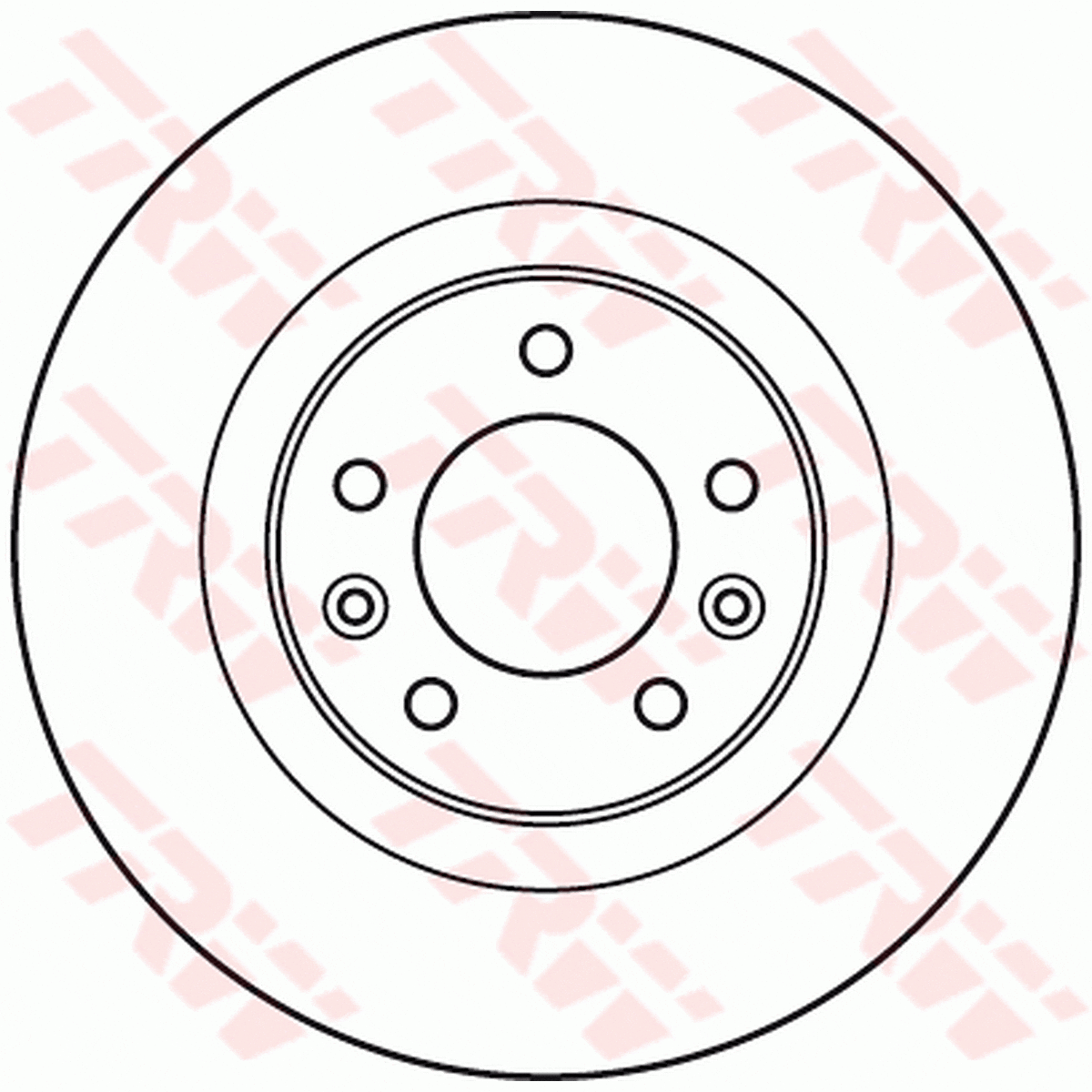TRW Brake Rotor Pair Rear DF4945S