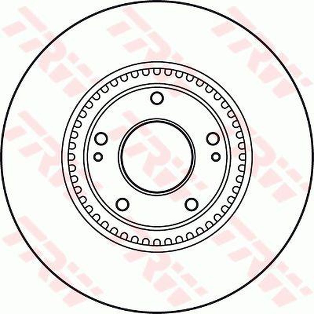 TRW Brake Rotor Front DF4957S