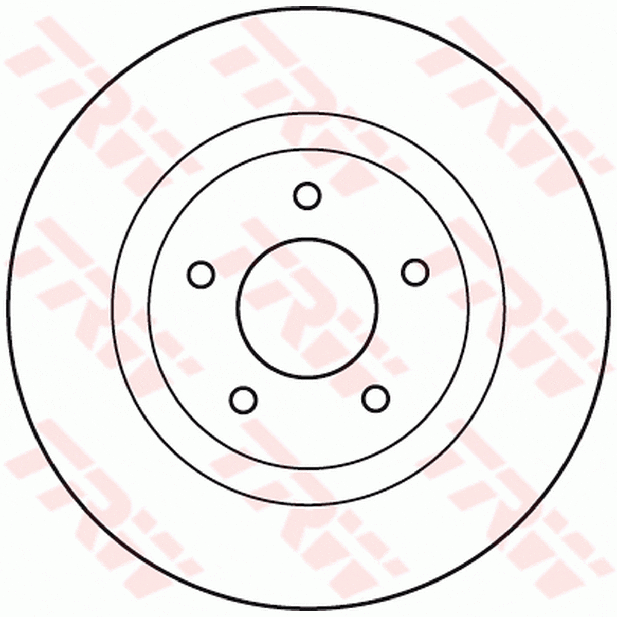 TRW Brake Rotor Front DF4964S