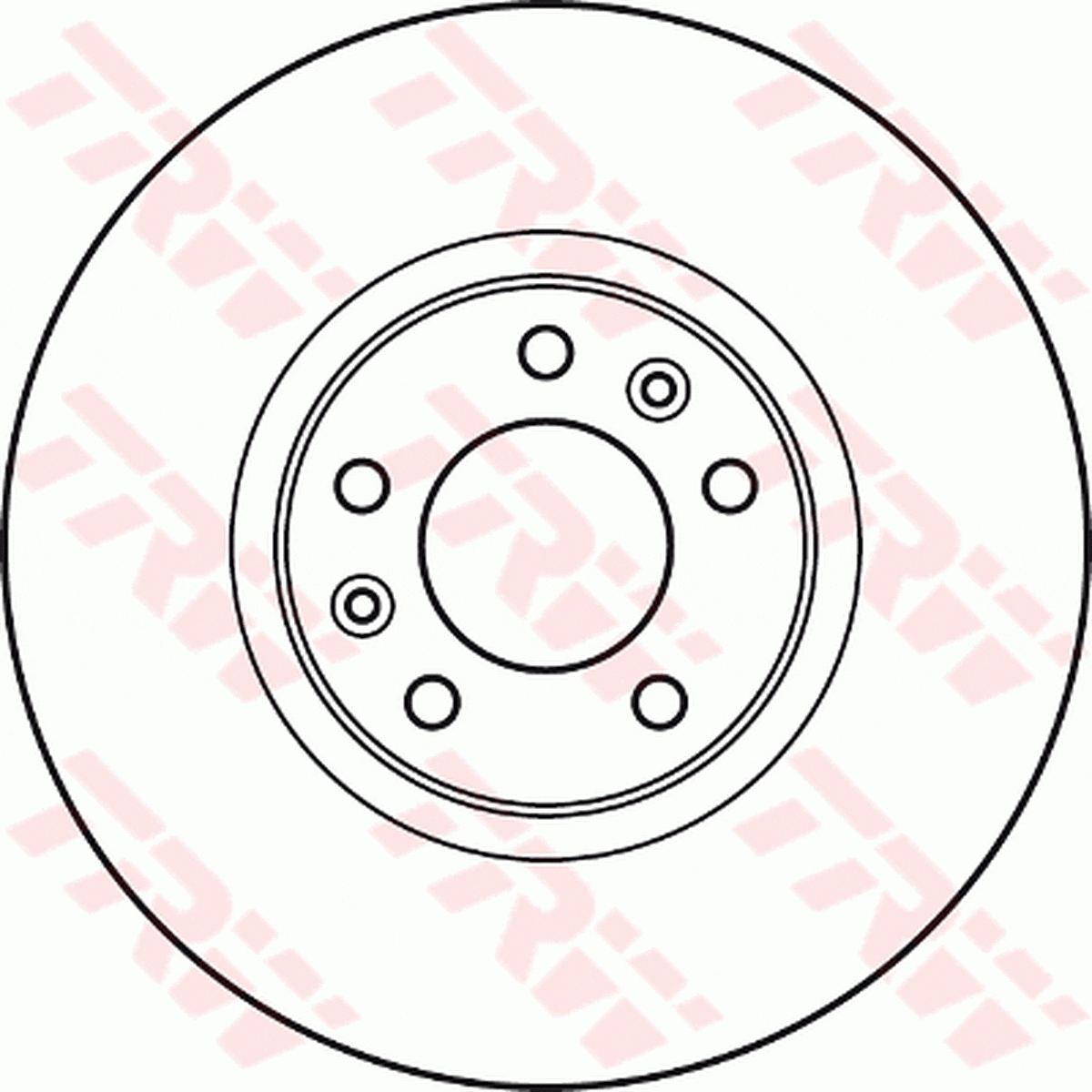 TRW Brake Rotor Single Rear DF4971S
