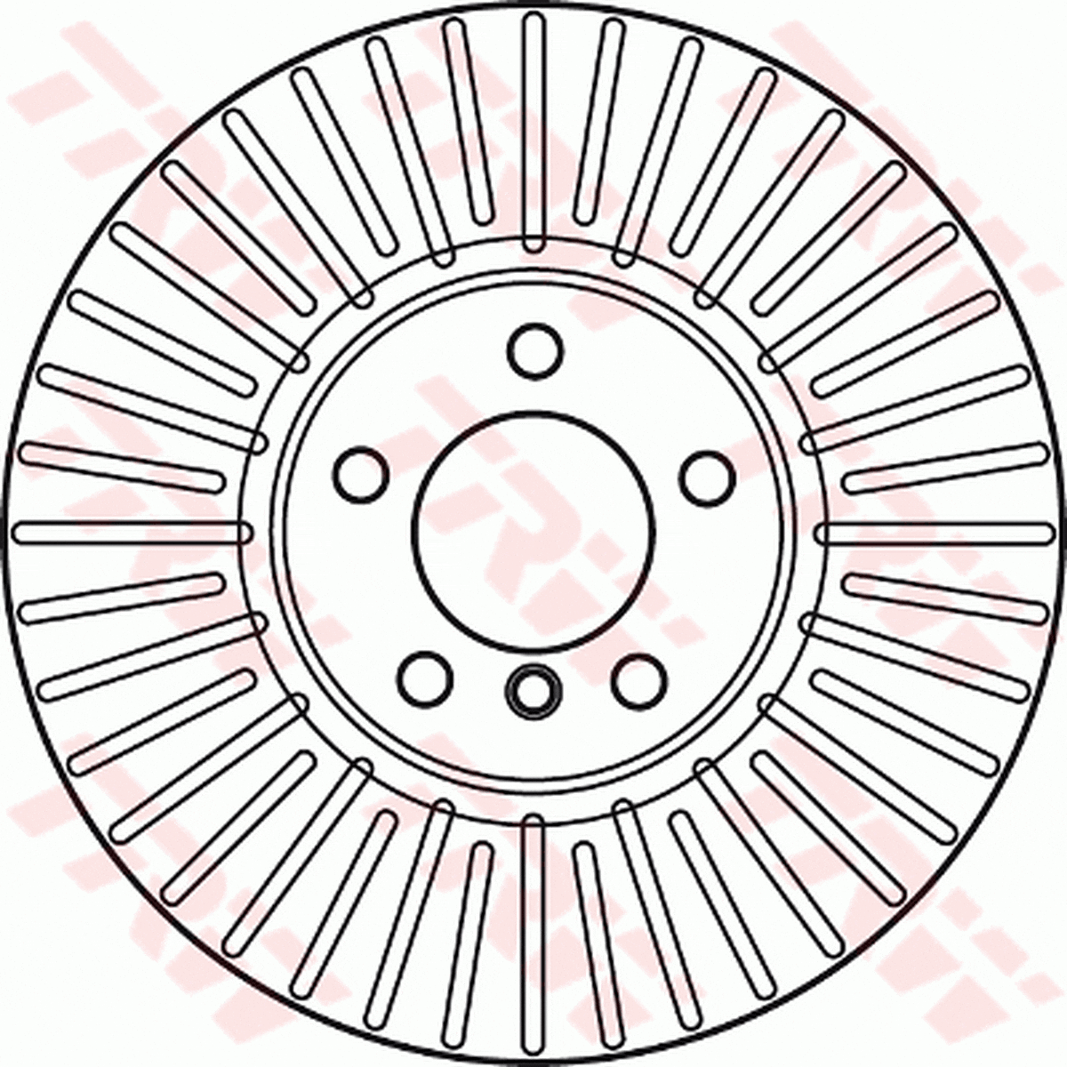 TRW Brake Rotor Front DF6003S