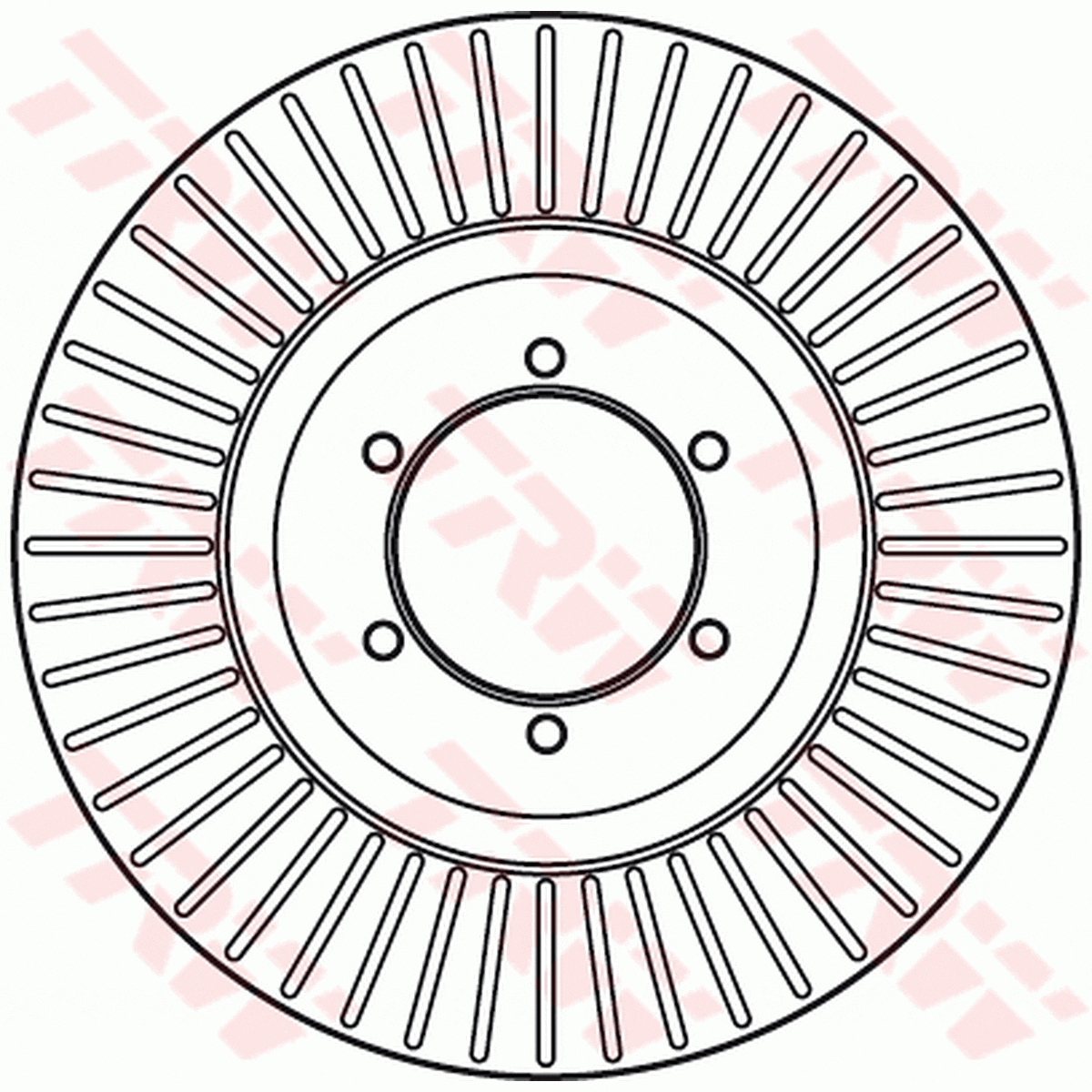 TRW Brake Rotor Front DF6008S