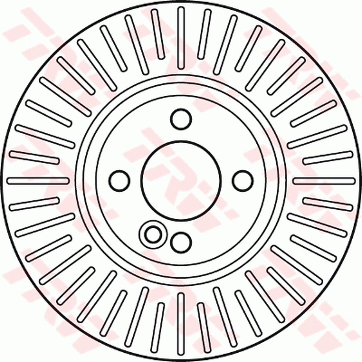 TRW Brake Rotor Single Front DF6010S