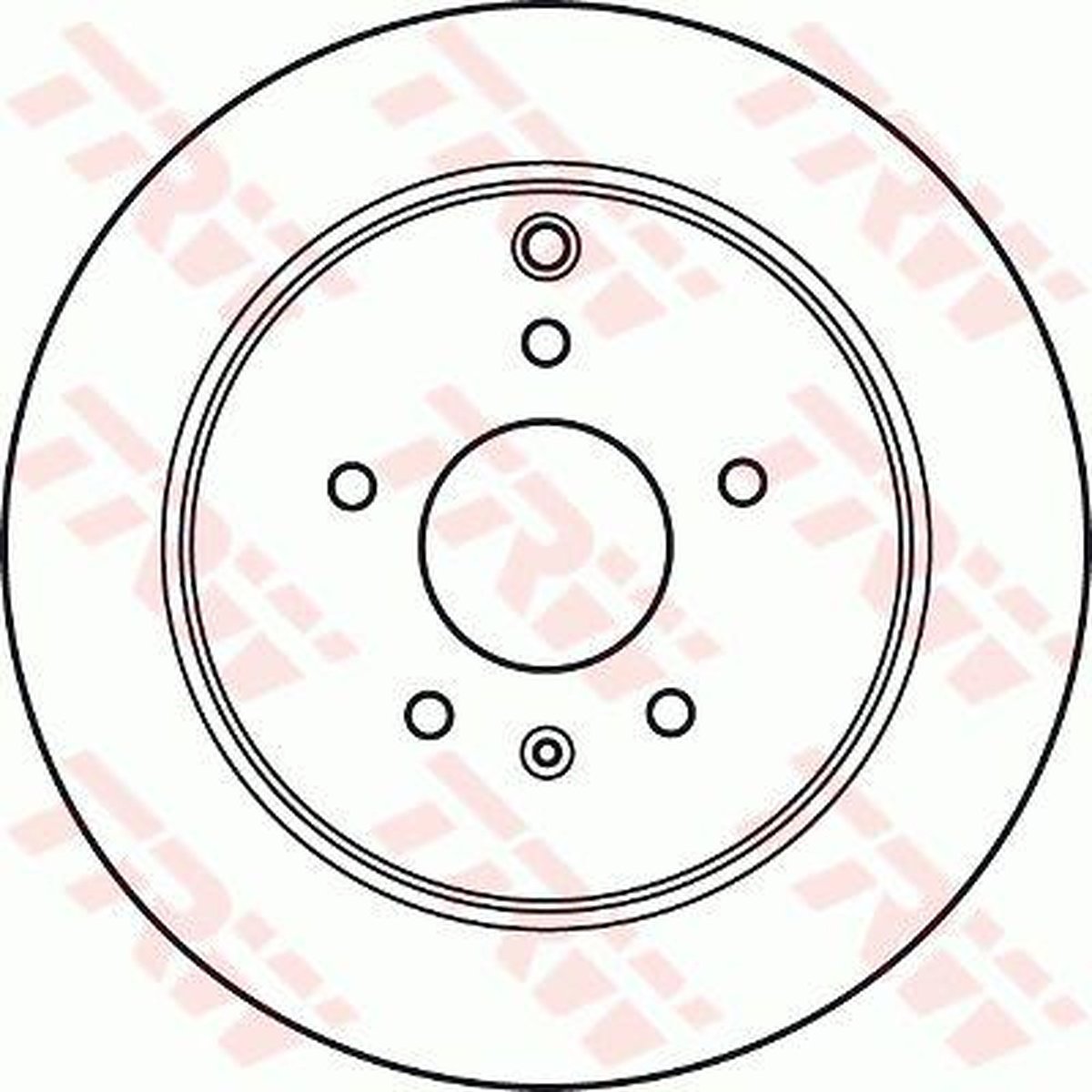 TRW Brake Rotor Rear DF6024S