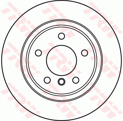 TRW Brake Rotor Pair Rear DF6033S