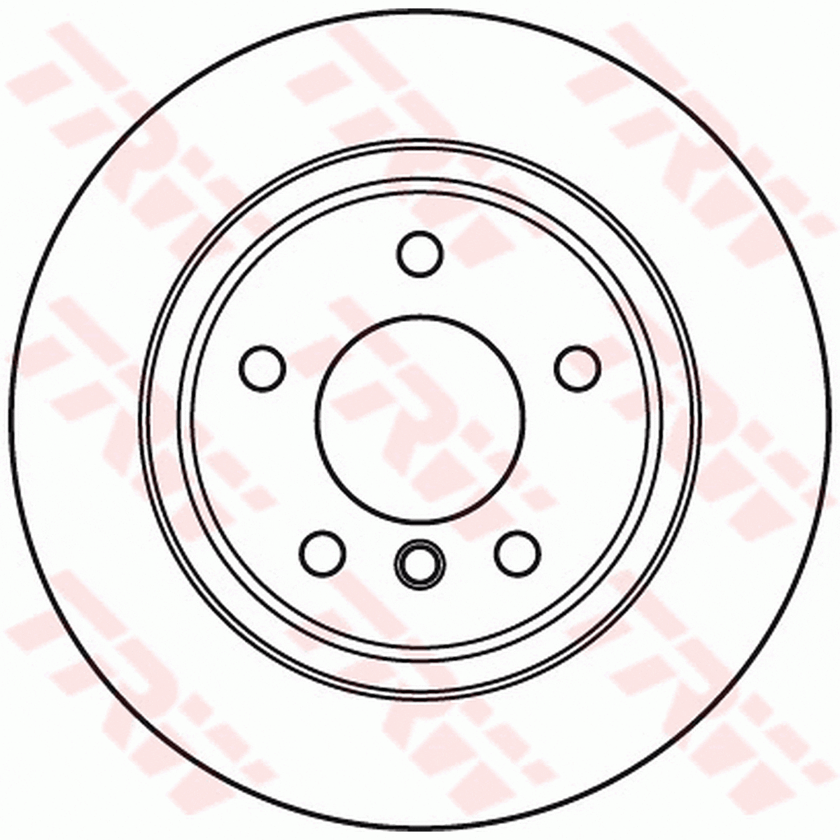 TRW Brake Rotor Single Rear DF6033S