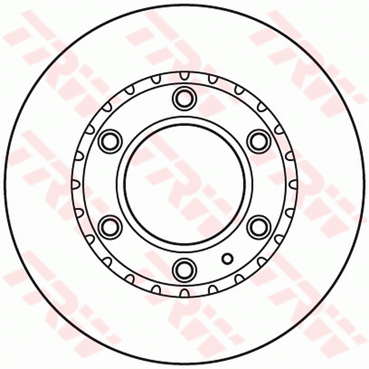 TRW Brake Rotor Front DF6034S