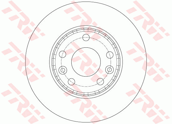 TRW Brake Rotor Single Front DF6072S