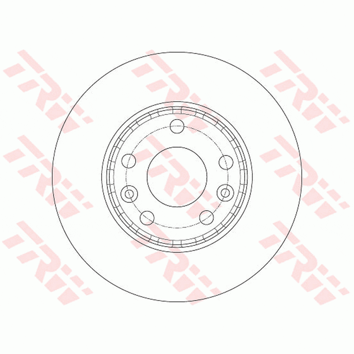 TRW Brake Rotor Pair Front DF6072S
