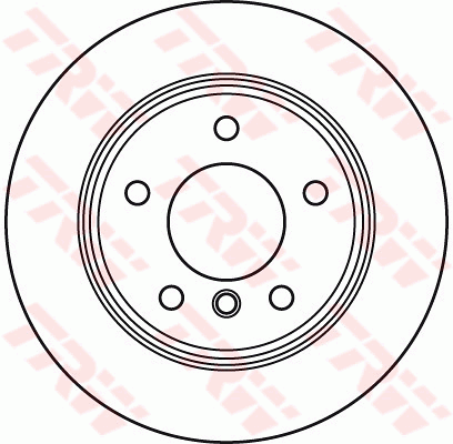 TRW Brake Rotor Pair Rear DF6106S