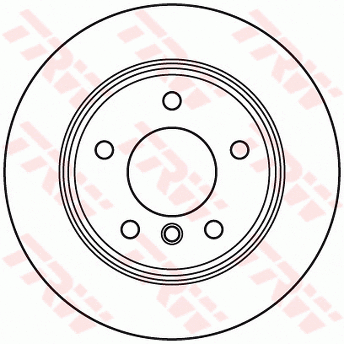 TRW Brake Rotor Single Rear DF6106S