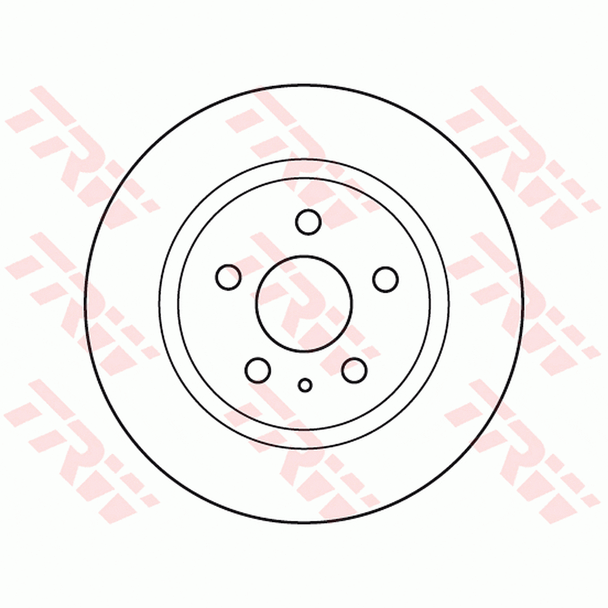 TRW Brake Rotor Single Rear DF6112S