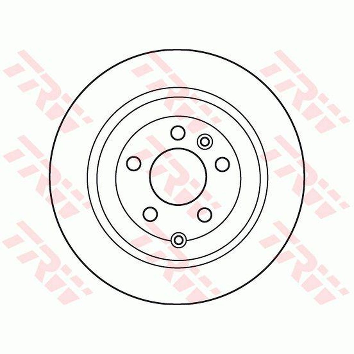 TRW Brake Rotor Rear DF6129S
