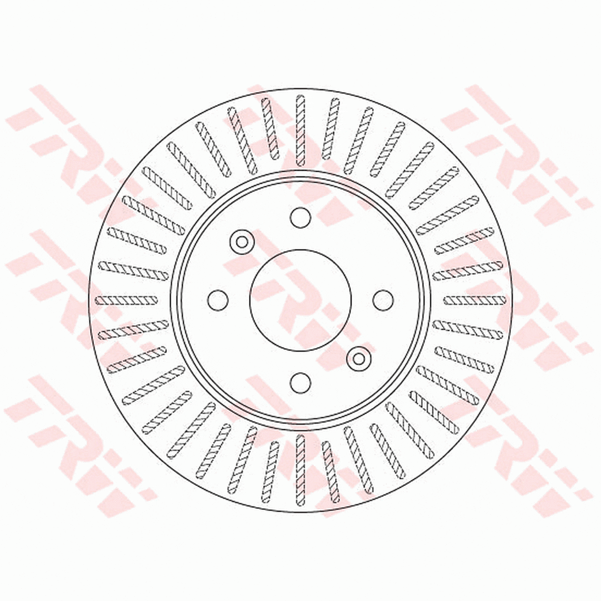 TRW Brake Rotor 256mm Front DF6198S