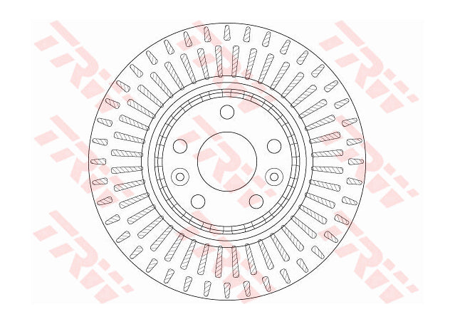 TRW Brake Rotor 320mm Front DF6208S