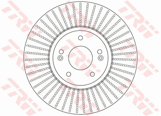 TRW Brake Rotor Single 321mm Front DF6222S
