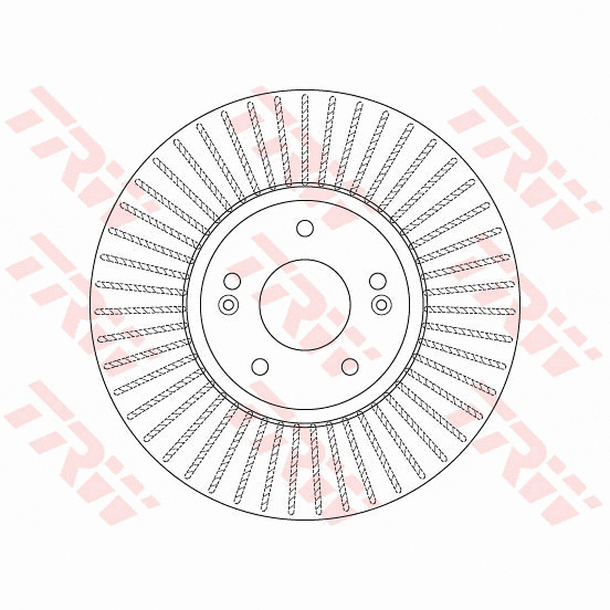 TRW Brake Rotor Pair 321mm Front DF6222S